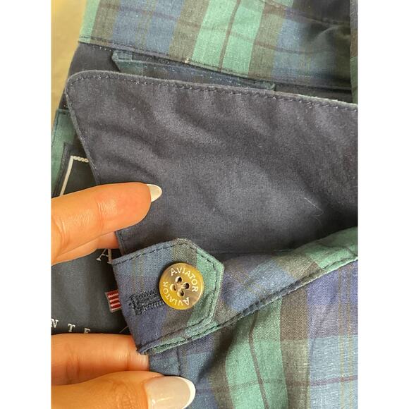 Aviator International VTG 95s Tartan Everyday Sports Bomber Jacket Mens Size L - Picture 15 of 15